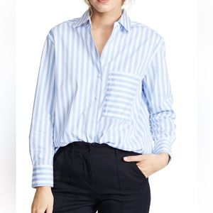 AYR The Deep End Button Down Shirt size medium blue